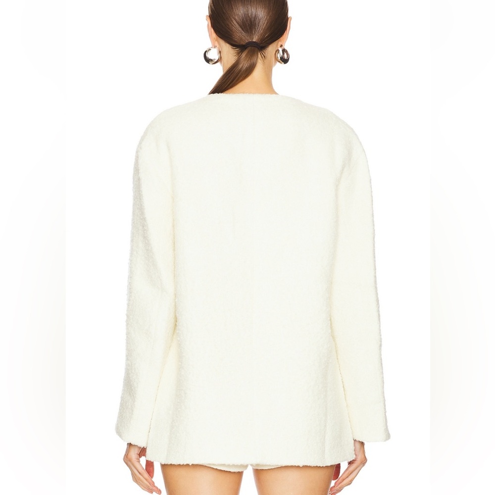 ASTR Maidy Tweed Boucle Textured Blazer Coat in Cream Revolve size small $240 - Picture 7 of 14